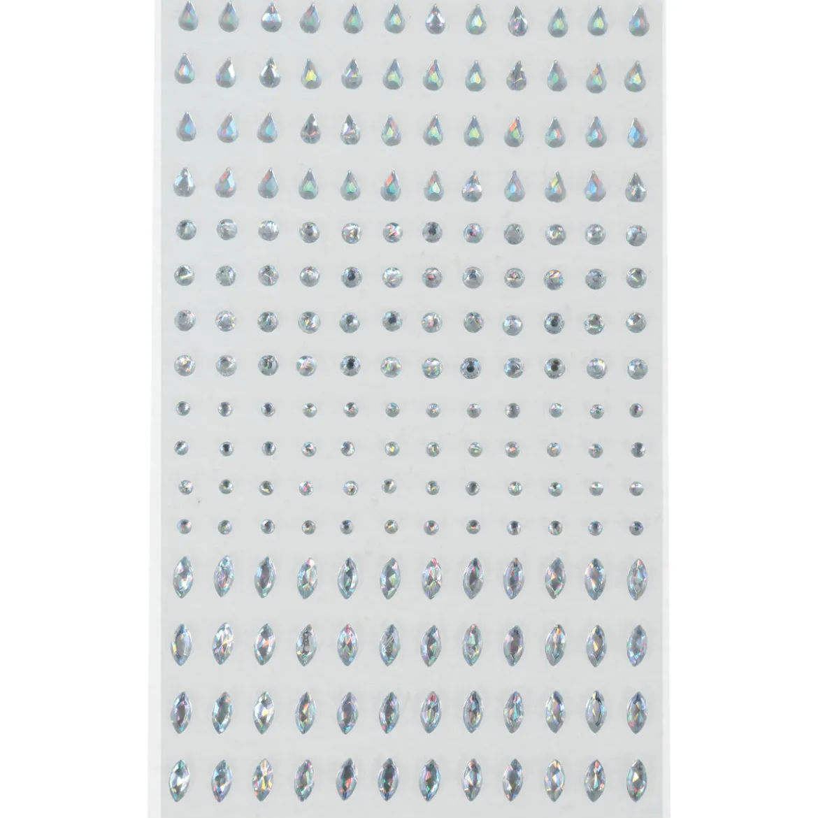 Ansiktsstenar, silverglitter