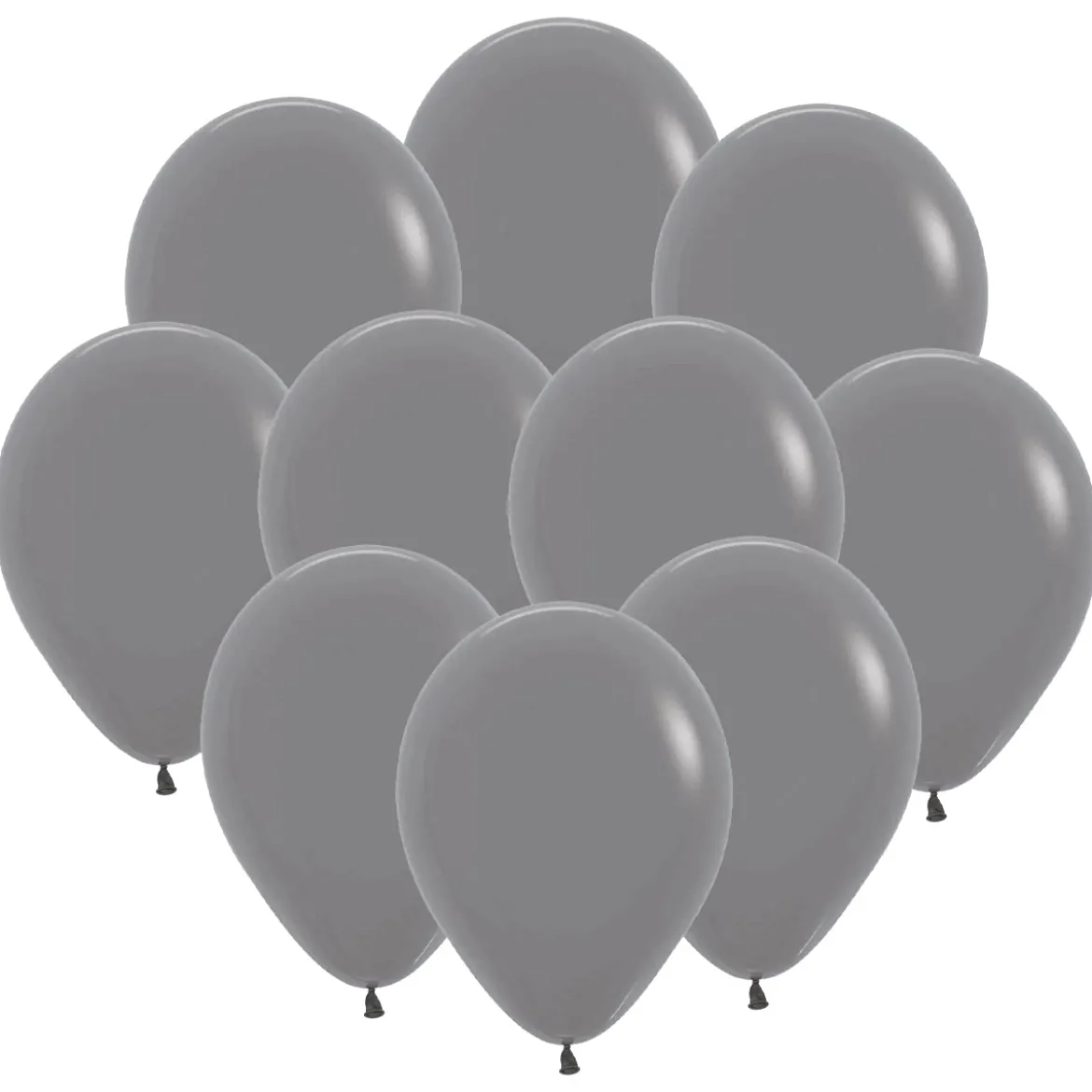 Ballonger, betonggrå 30 cm 10 st