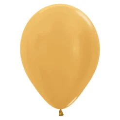 Ballonger, metallic guld 10 st