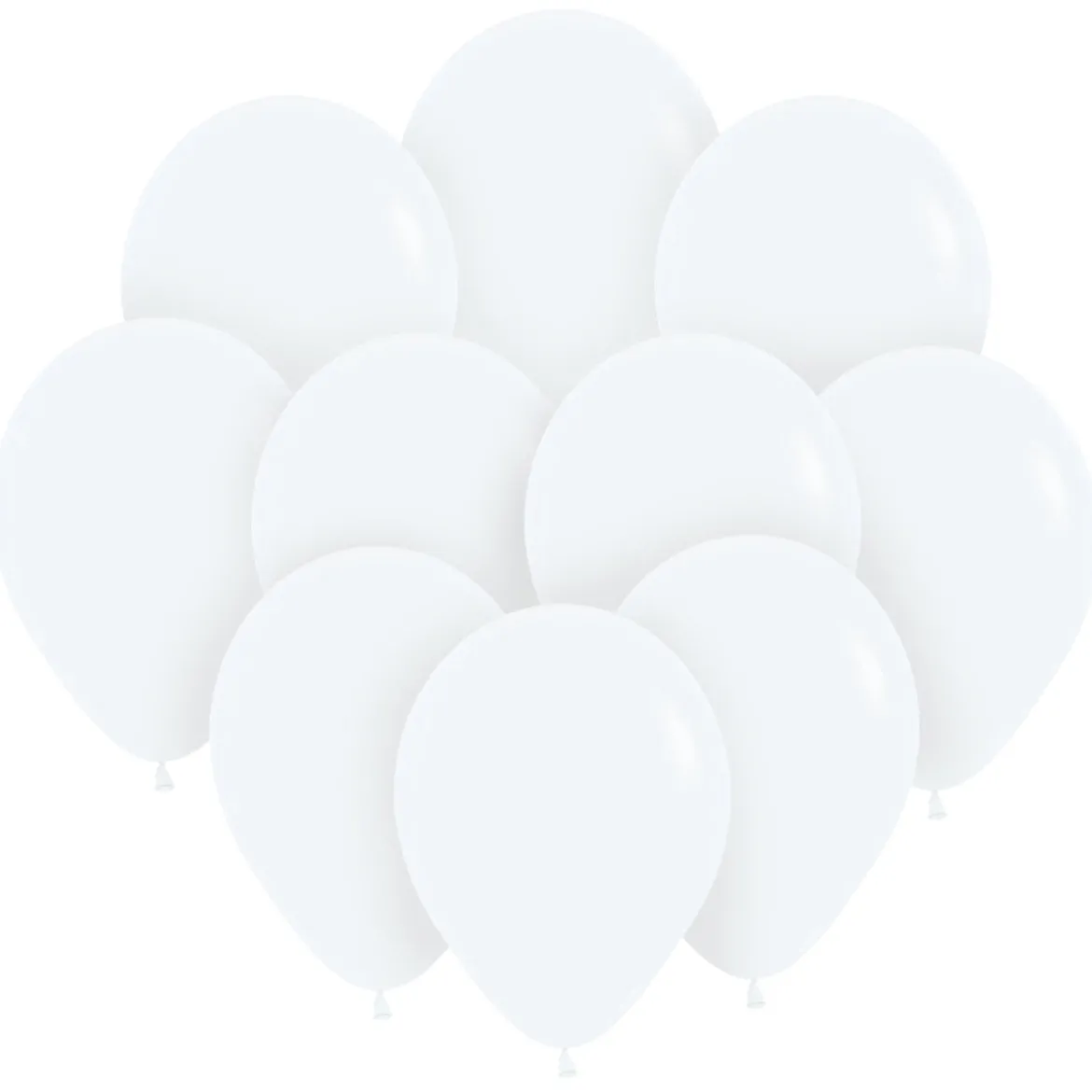 Ballonger, molnvit 30 cm 10 st