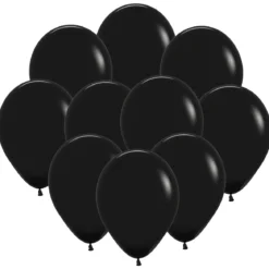 Ballonger, nattsvart 30 cm 10 st
