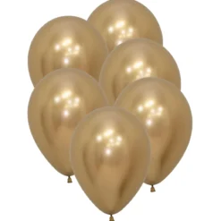 Ballonger, reflex guld 6 st