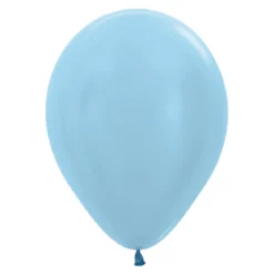 Ballonger, satin blå 10 st