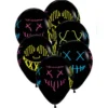Ballonger, skräck neon 30 cm 6 st