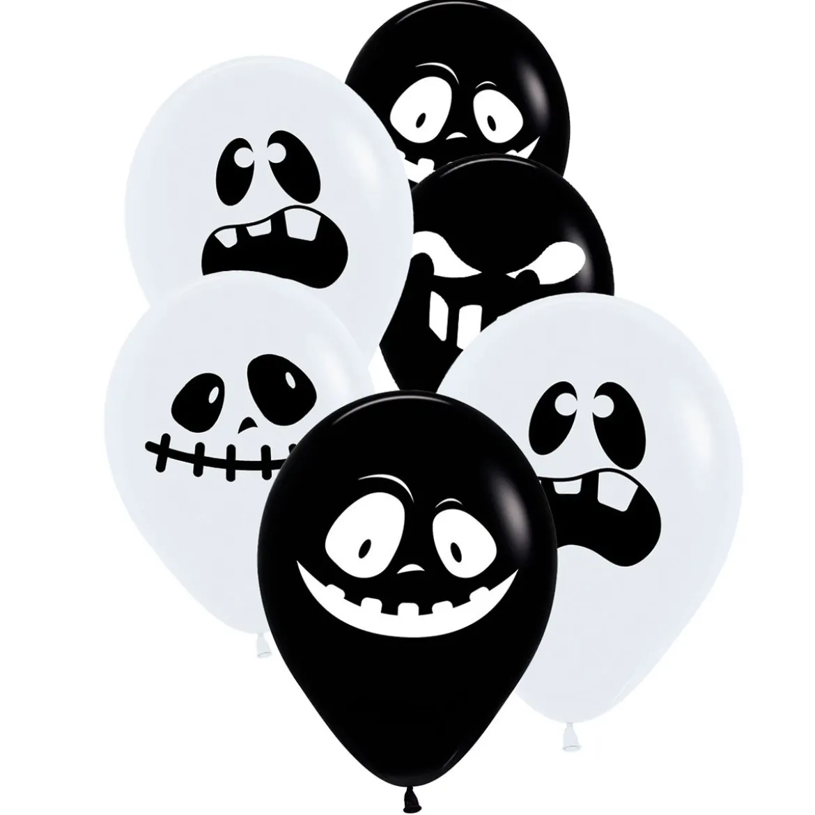 Ballonger, spöke 30 cm 6 st