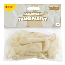 Ballonger, transparent 30 cm 10 st