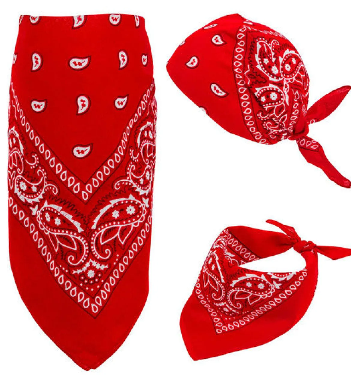 Bandana, röd 55x55 cm