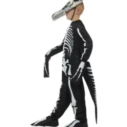 Barndräkt, T-rex skelett 115/128 cl