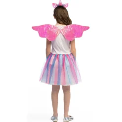 Barndräkt, unicorn girl 4-6 år