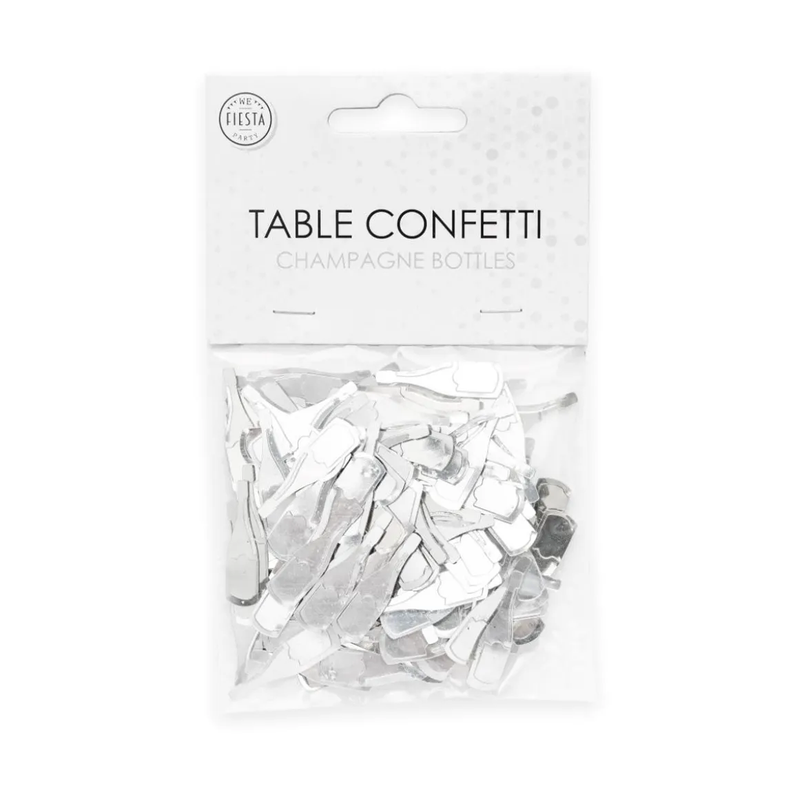 Bordskonfetti, Champagneflaska silver 14 g