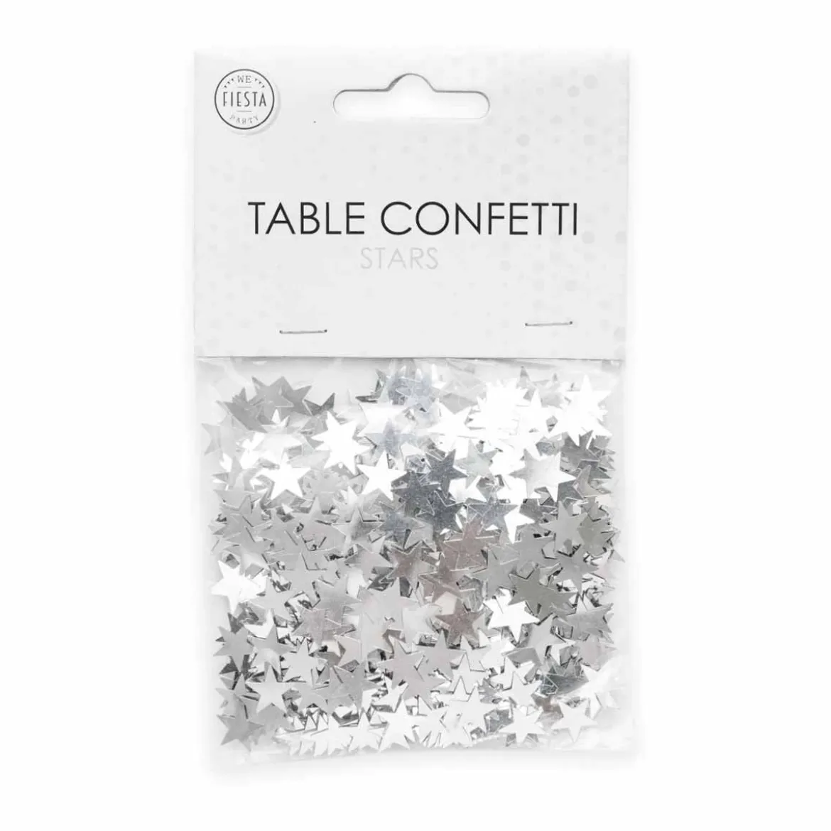 Bordskonfetti, stjärnor silver 14 g