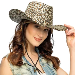 Cowboyhatt, leopard