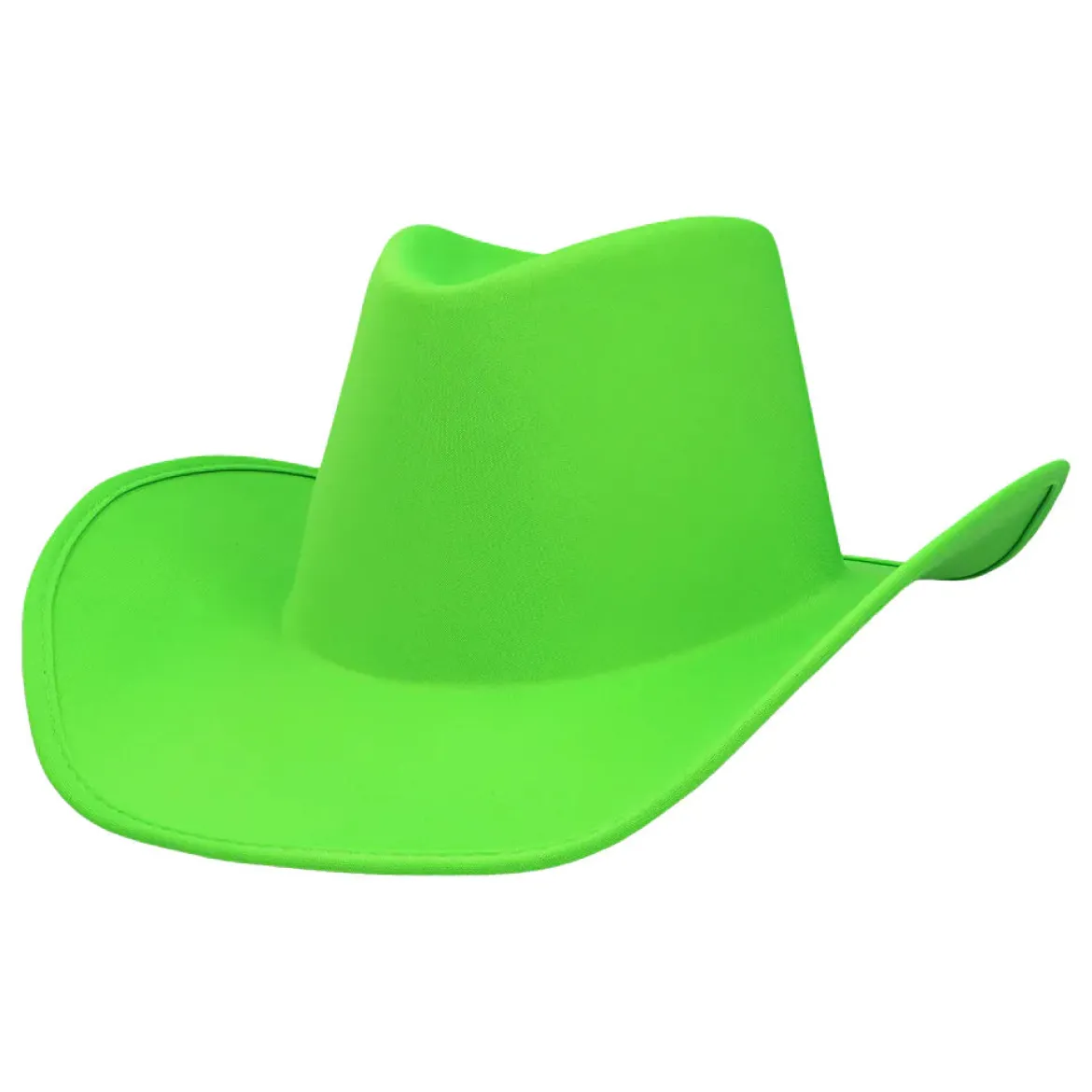 Cowboyhatt, neon grön