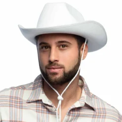 Cowboyhatt, rodeo vit