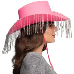 Cowboyhatt, showgirl rosa