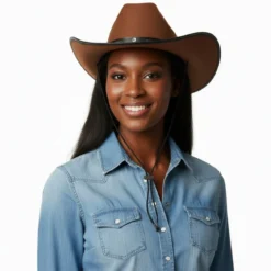 Cowboyhatt, vuxen brun
