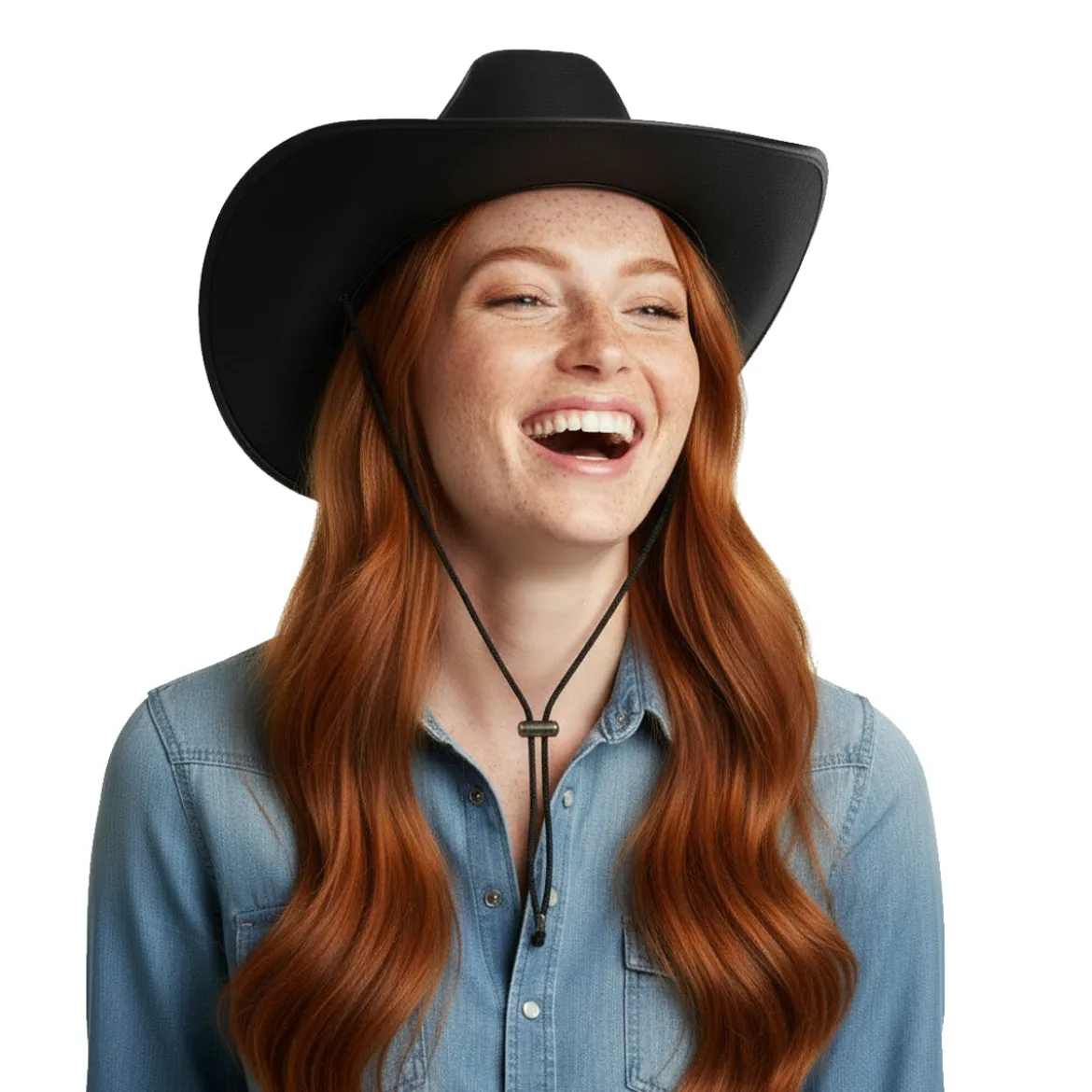 Cowboyhatt, vuxen svart