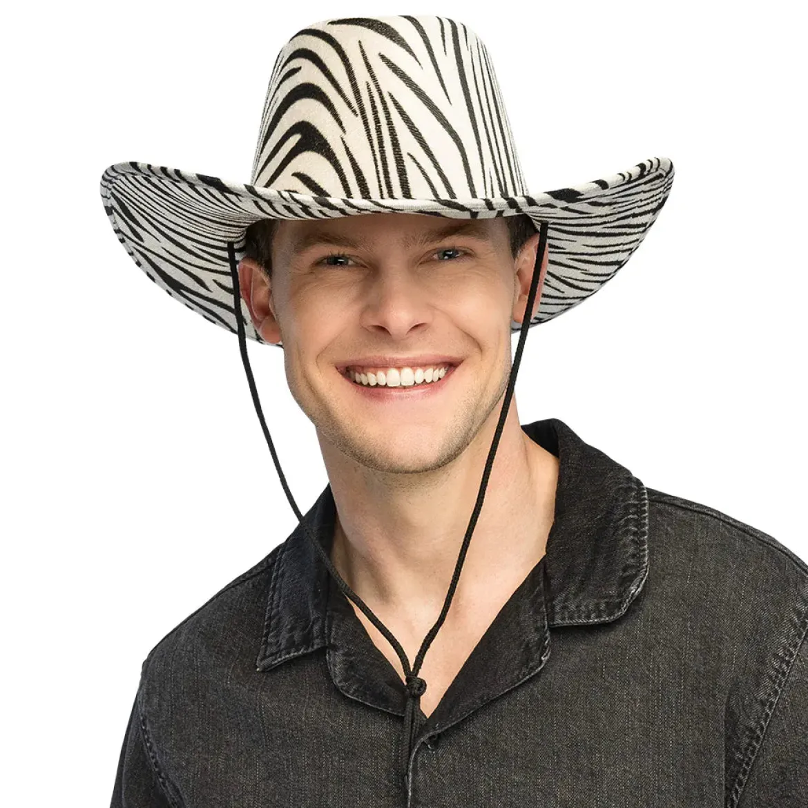 Cowboyhatt, zebra