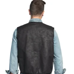Cowboyväst, svart L/XL