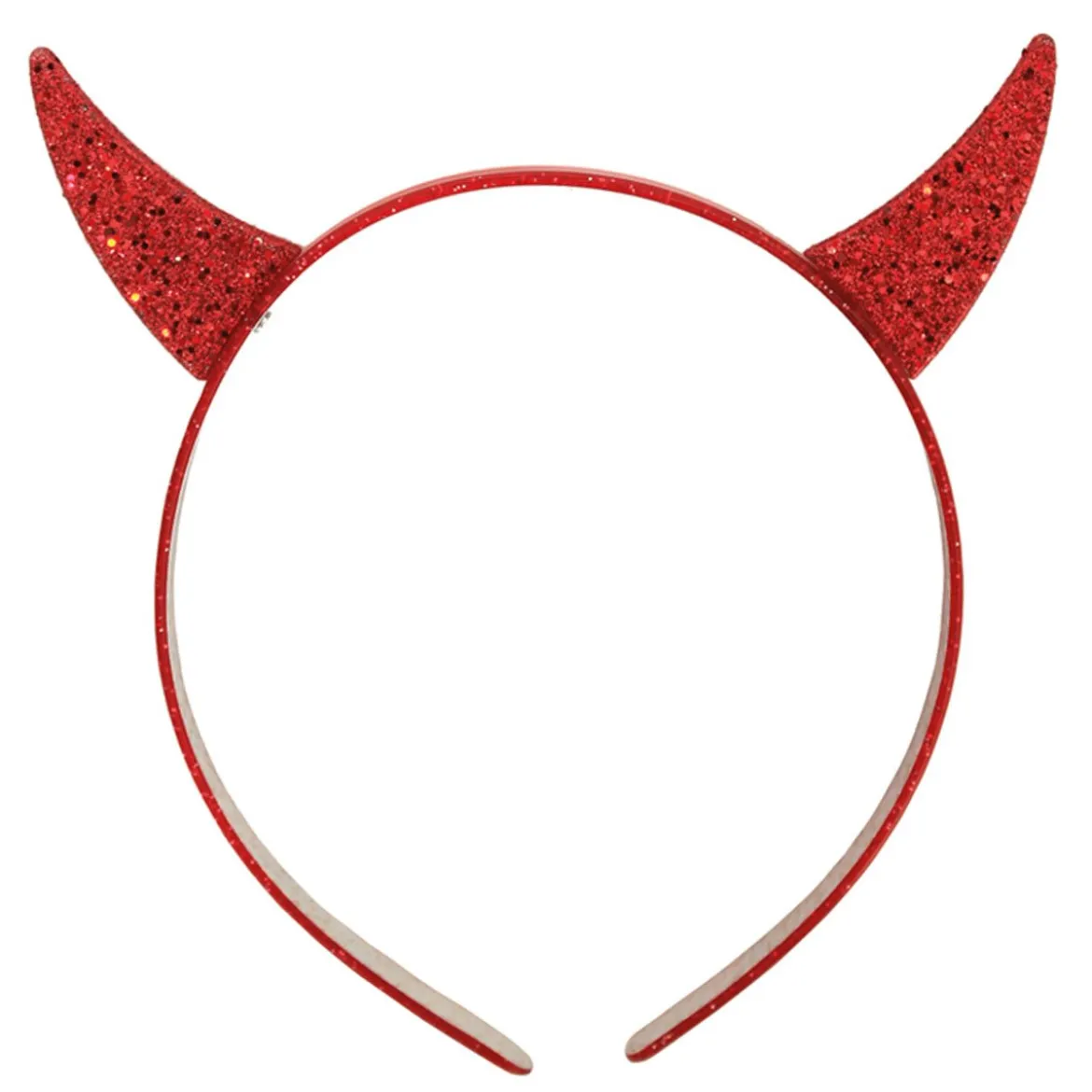 Diadem, djävulshorn glittrig