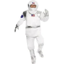 Dräkt, astronaut vit one size