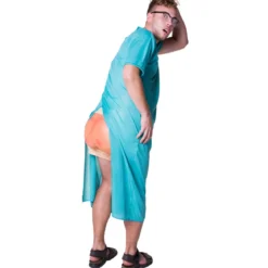 Dräkt, patientrock med rumpshorts