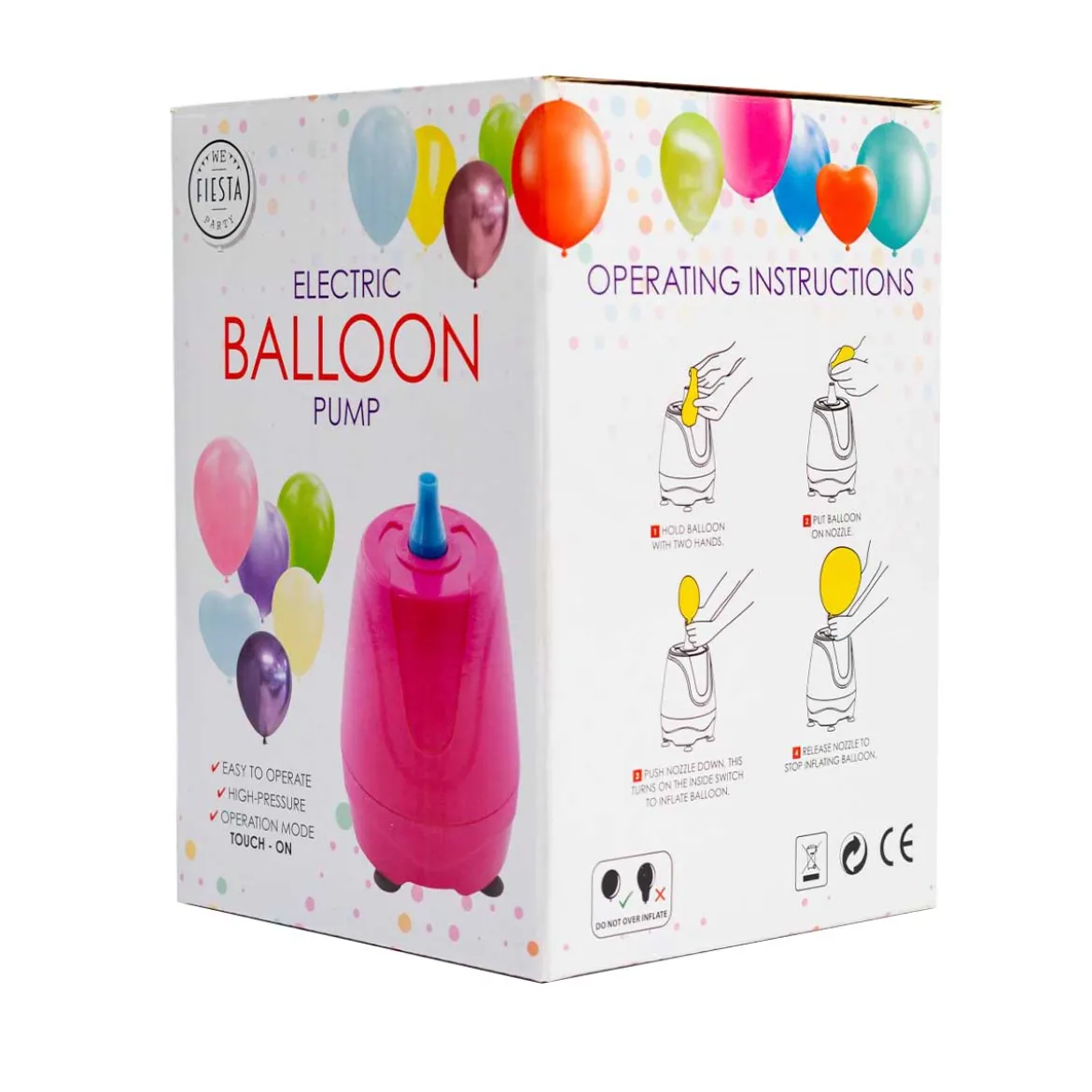 Elektrisk ballongpump 300W 1,6PSI (Rosa)