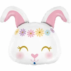 Folieballong, blommig kanin 59 cm