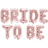 Folieballong, Bride to be roséguld 340x35 cm