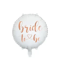 Folieballong, bride to be vit 45 cm
