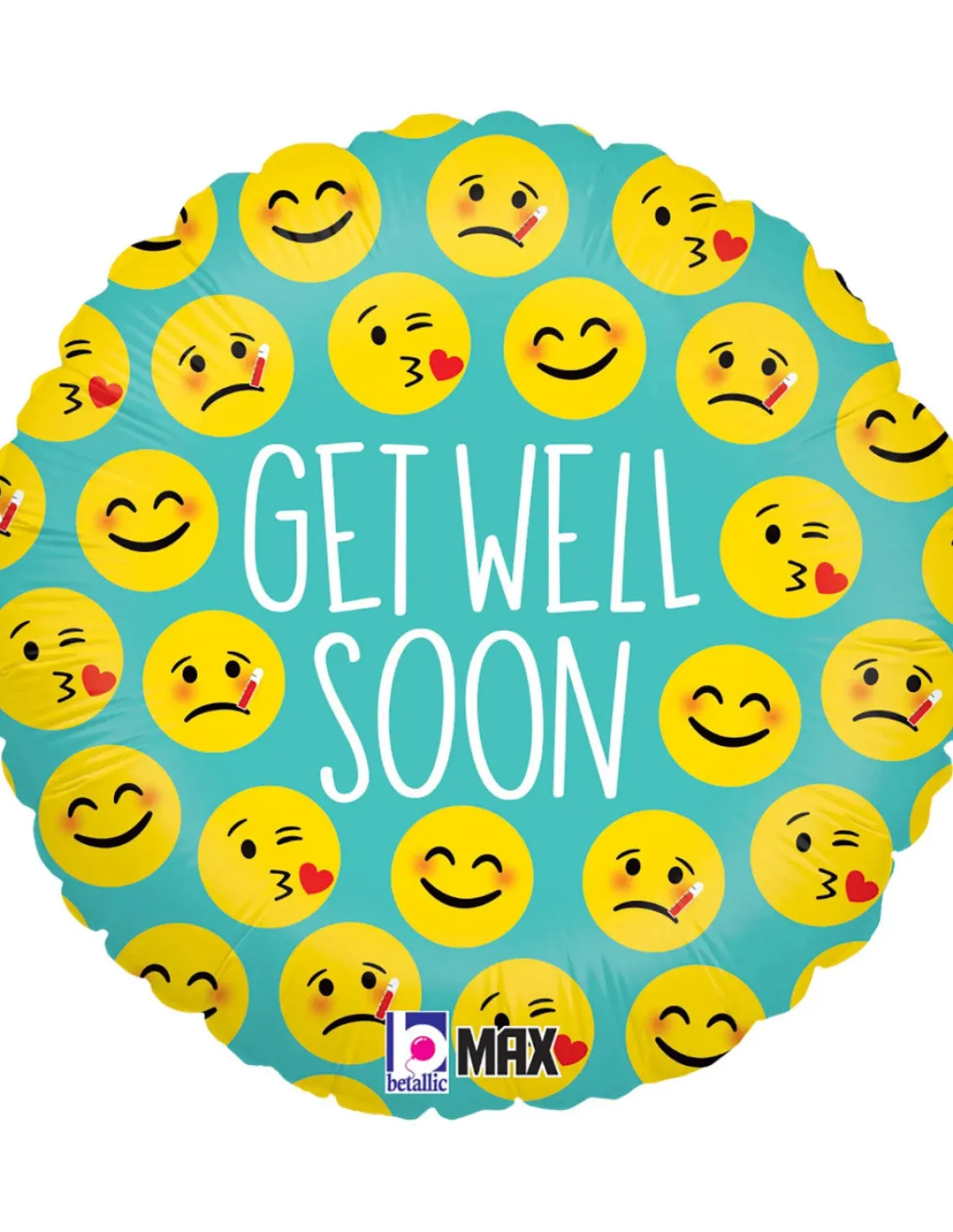 Folieballong, Emoji Get Well 45 cm
