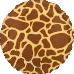 Folieballong, giraffmönster 43 cm
