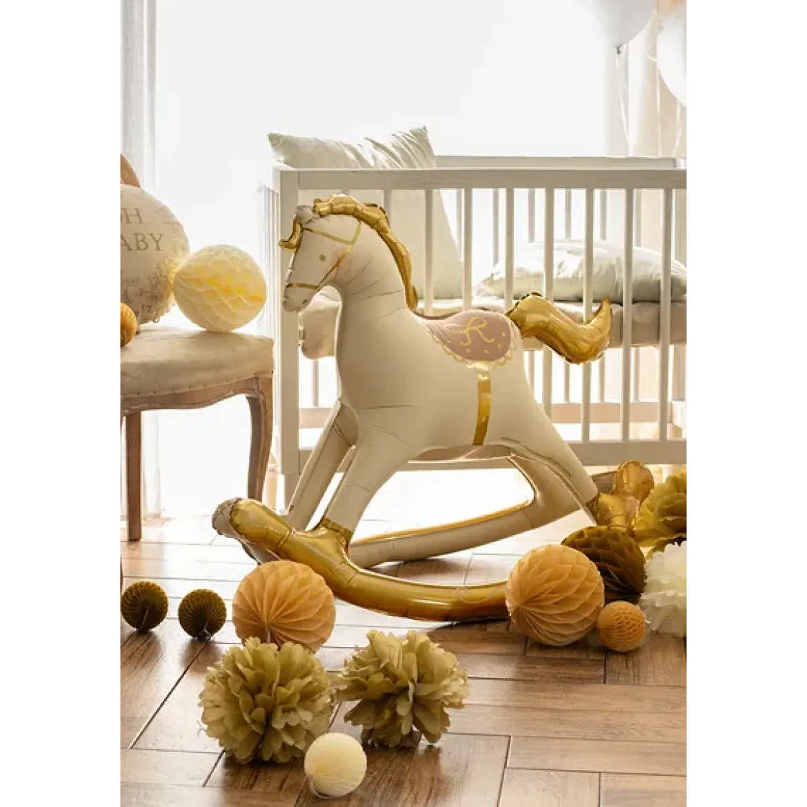 Folieballong, gunghäst 118x104 cm