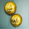Folieballong, happy birthday 40th 45 cm