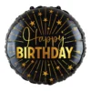 Folieballong, happy birthday golden celebratons 46 cm