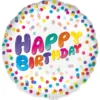 Folieballong, happy birthday confetti 45 cm