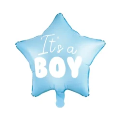 Folieballong, hjärta its a boy 45 cm