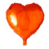 Folieballong, hjärta orange 45 cm