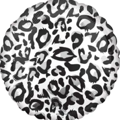 Folieballong, snöleopardmönster 43 cm