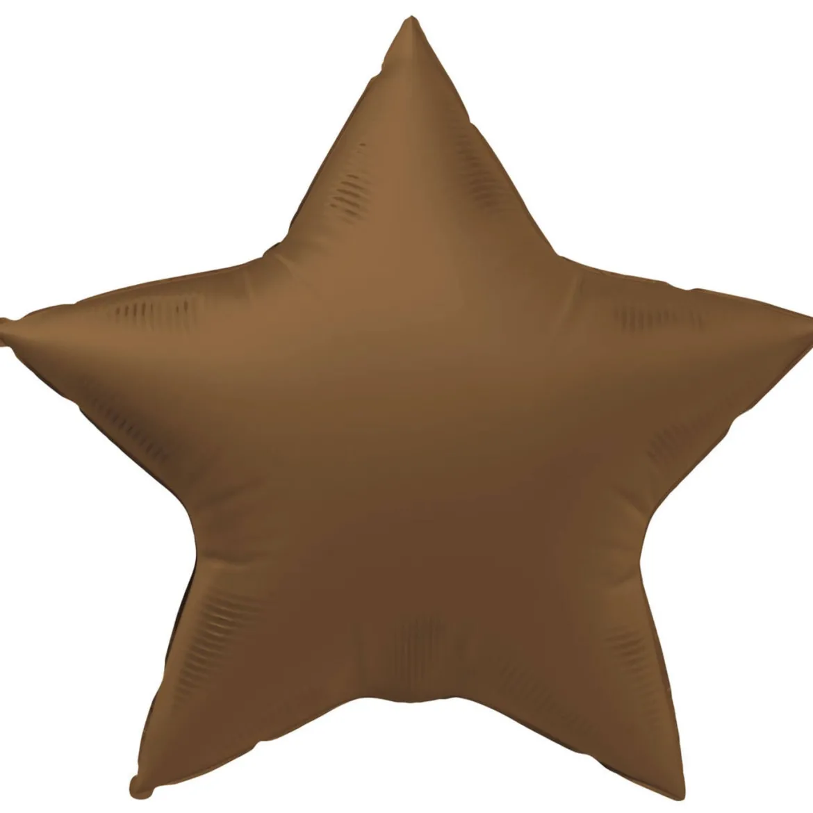 Folieballong, stjärna chocolate brown 45 cm