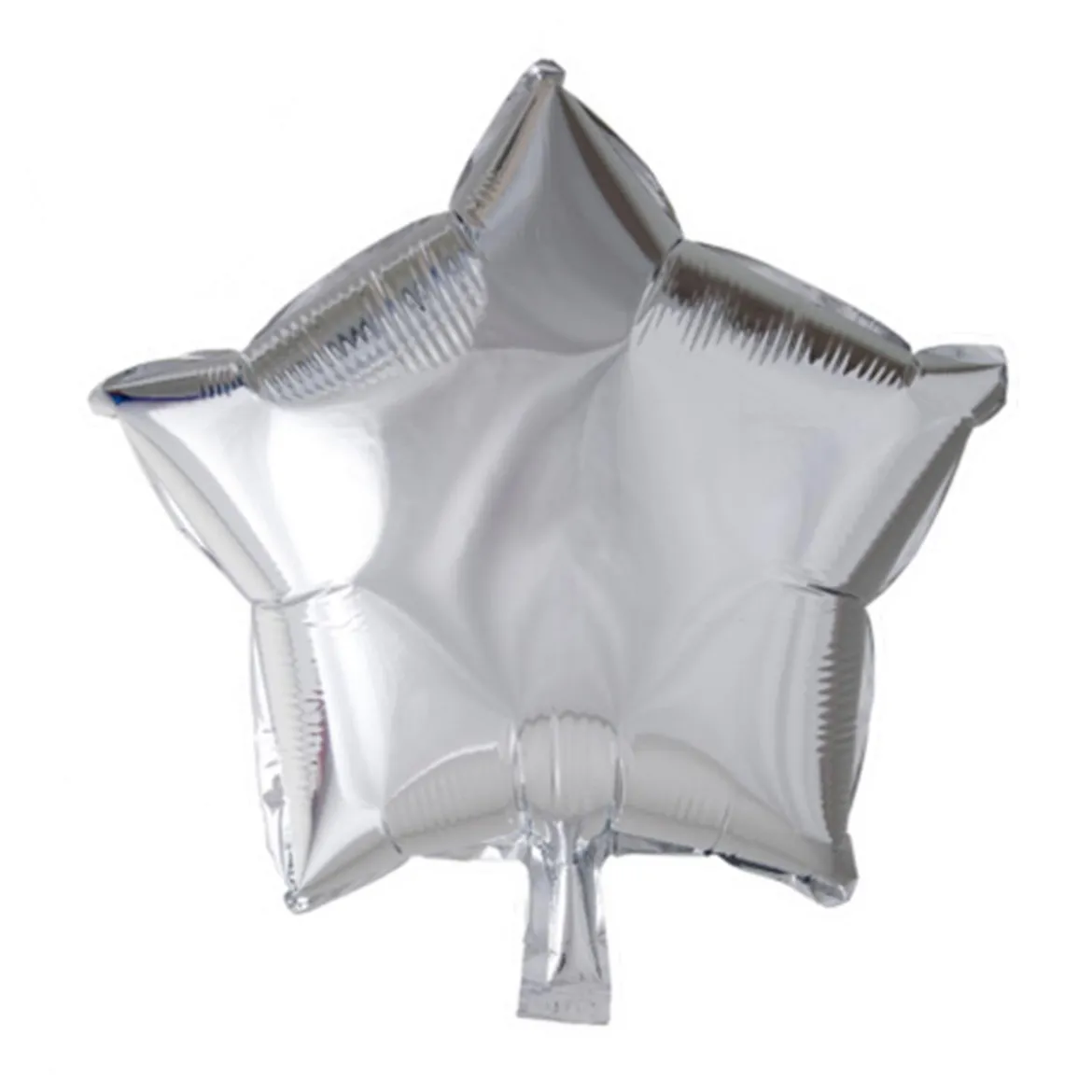 Folieballong, stjärna silver 45 cm