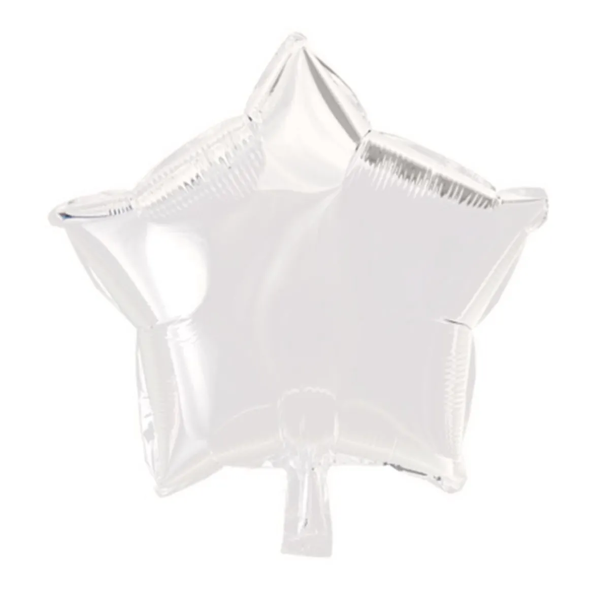Folieballong, stjärna vit 45 cm