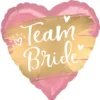 Folieballong, team bride rosa 43 cm