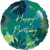 Folieballong, tropical birthday 45 cm