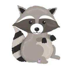 Folieballong, Woodland Racoon 91 cm