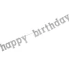 Girlang, happybirthday silver 168 cm