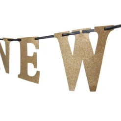 Girlang, happy new year guld 360x13 cm