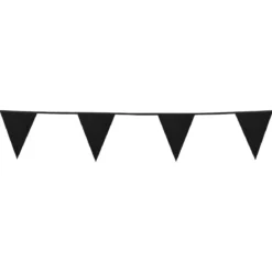 Girlang, svart glitter 6 m