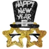 Glasögon, happy new year guld