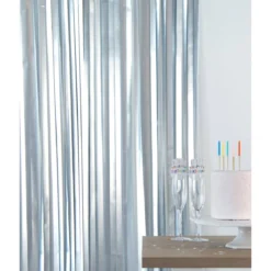 Glitterdraperi, matt silver 1x2 m